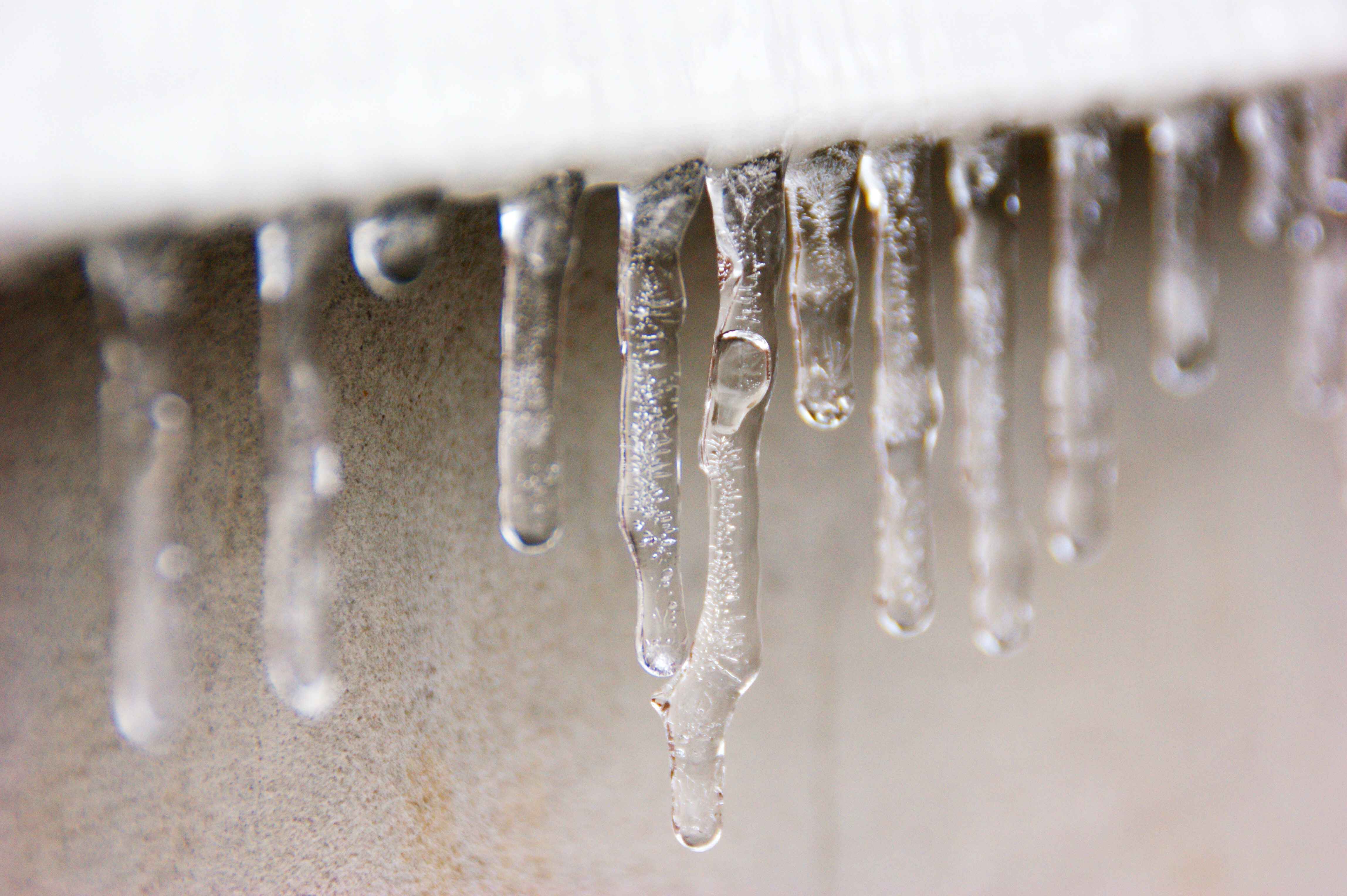 Frozen pipes in an attic
