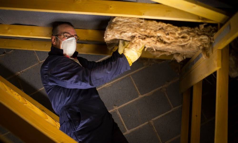 Removing blown-in attic insulation