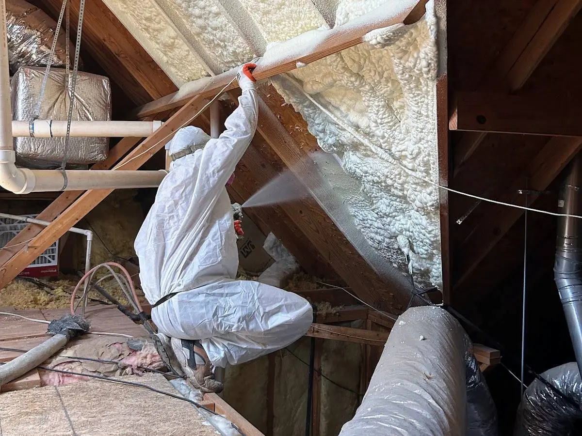 Spray foam insulation safety