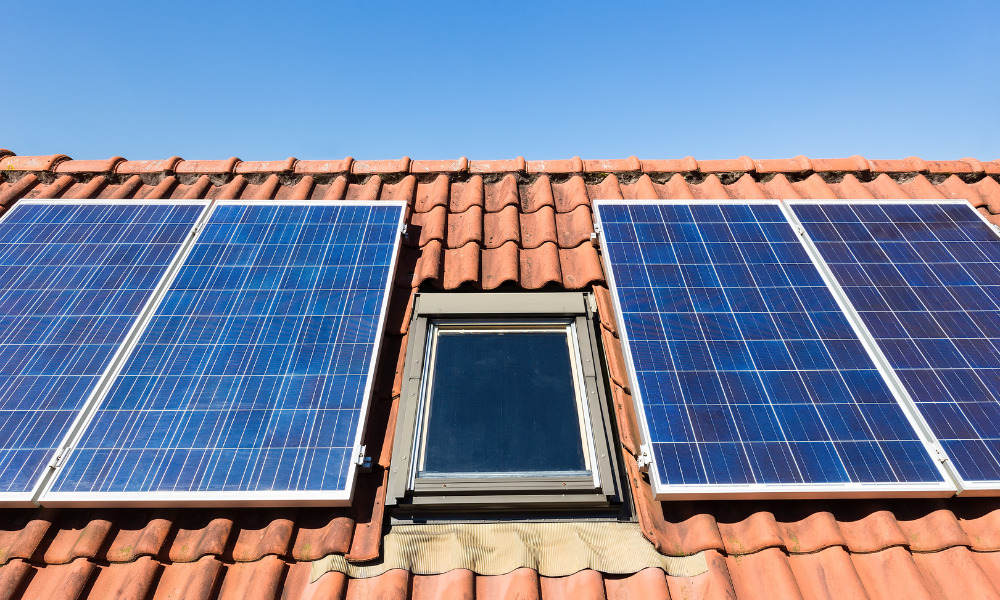 Solar attic fan installed on a Dallas home